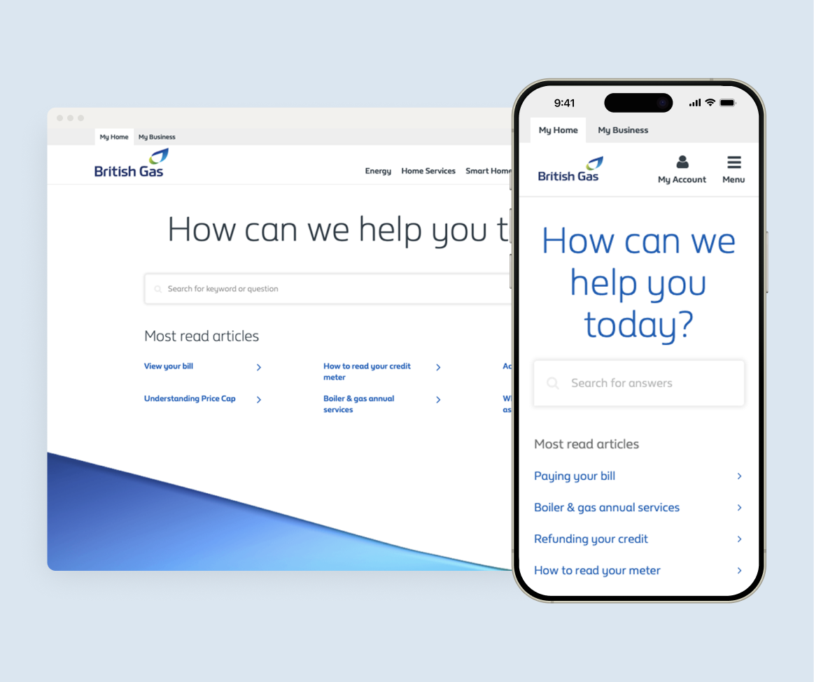 British Gas Help & Support